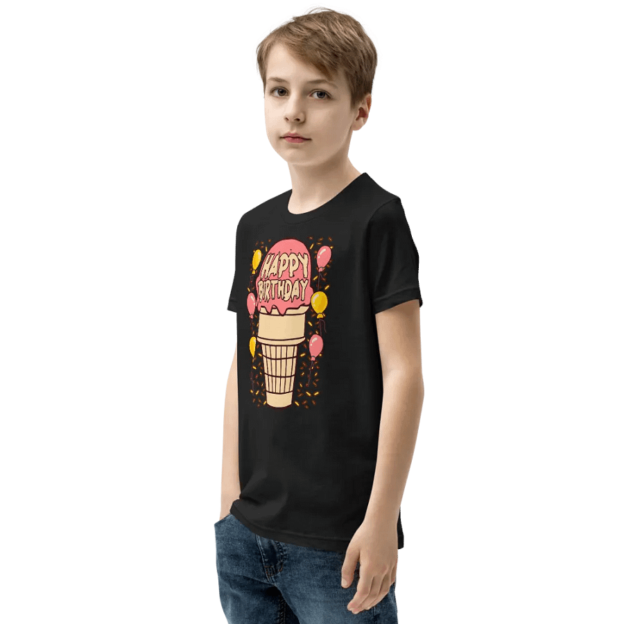 Happy Birthday (Ice Cream Cone) Kids T-Shirt product image (3)