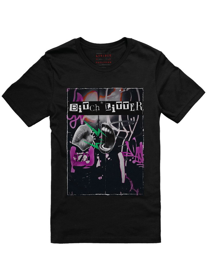 b*tchl*tter tee [pnk/grn] product image (1)