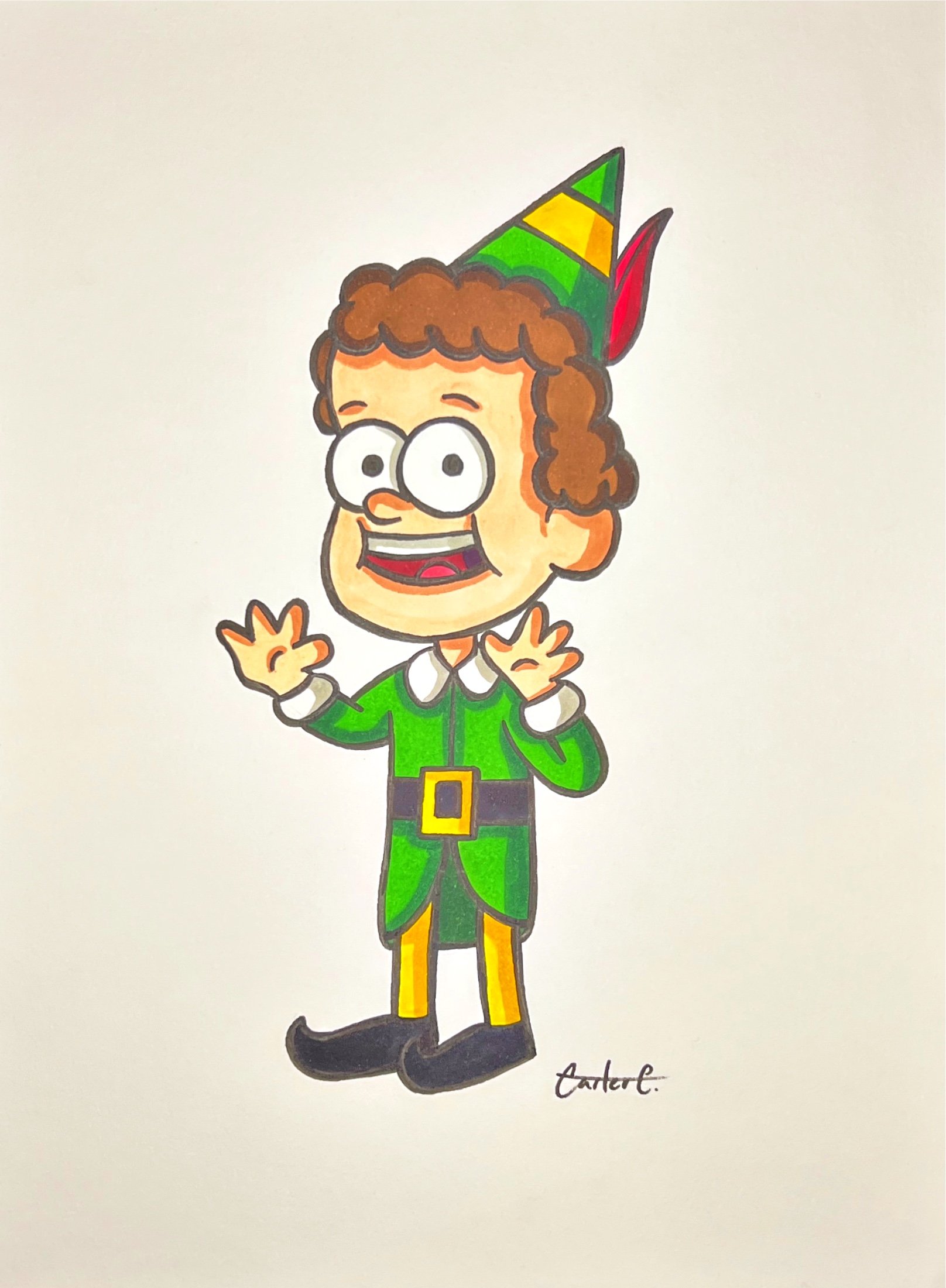 Christmas 5 Original Drawing product image (1)