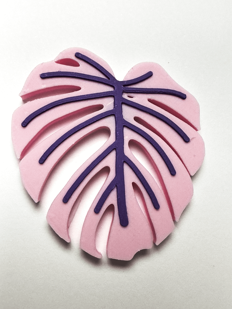 Custom 3d Printed Monstara Leaf Magnet product image (1)