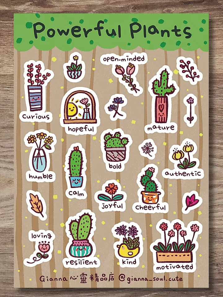 Powerful Plants | Positivity Sticker Sheet product image (1)