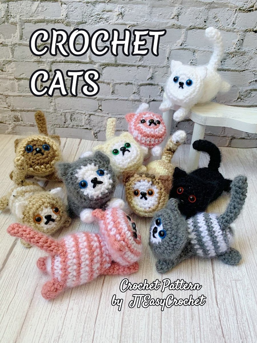 Cat Amigurumi Crochet Pattern PDF and 3 Videos product image (8)