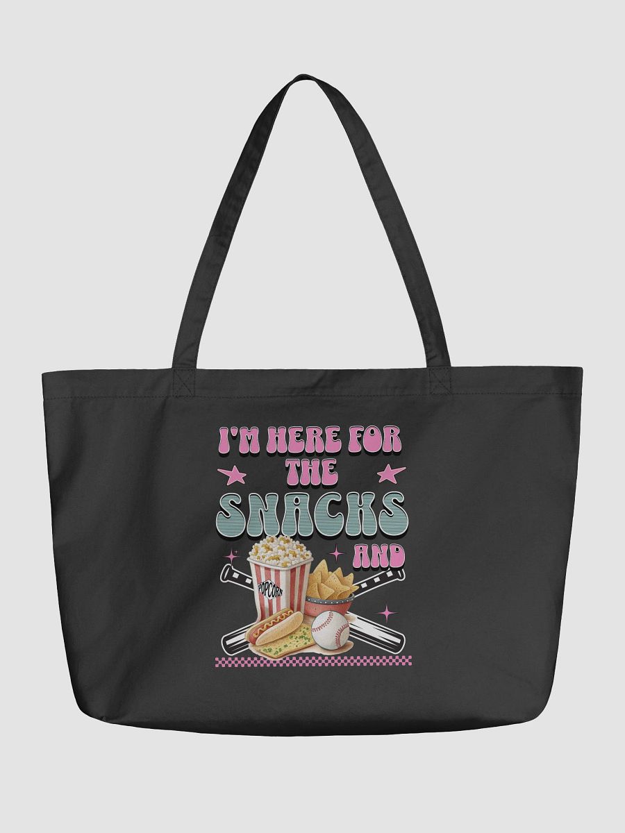 Im Here For The Snacks And Baseball Lover Statement Tote product image (2)