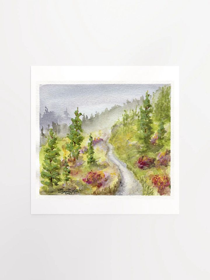 Misty Vibes Watercolor Print product image (1)