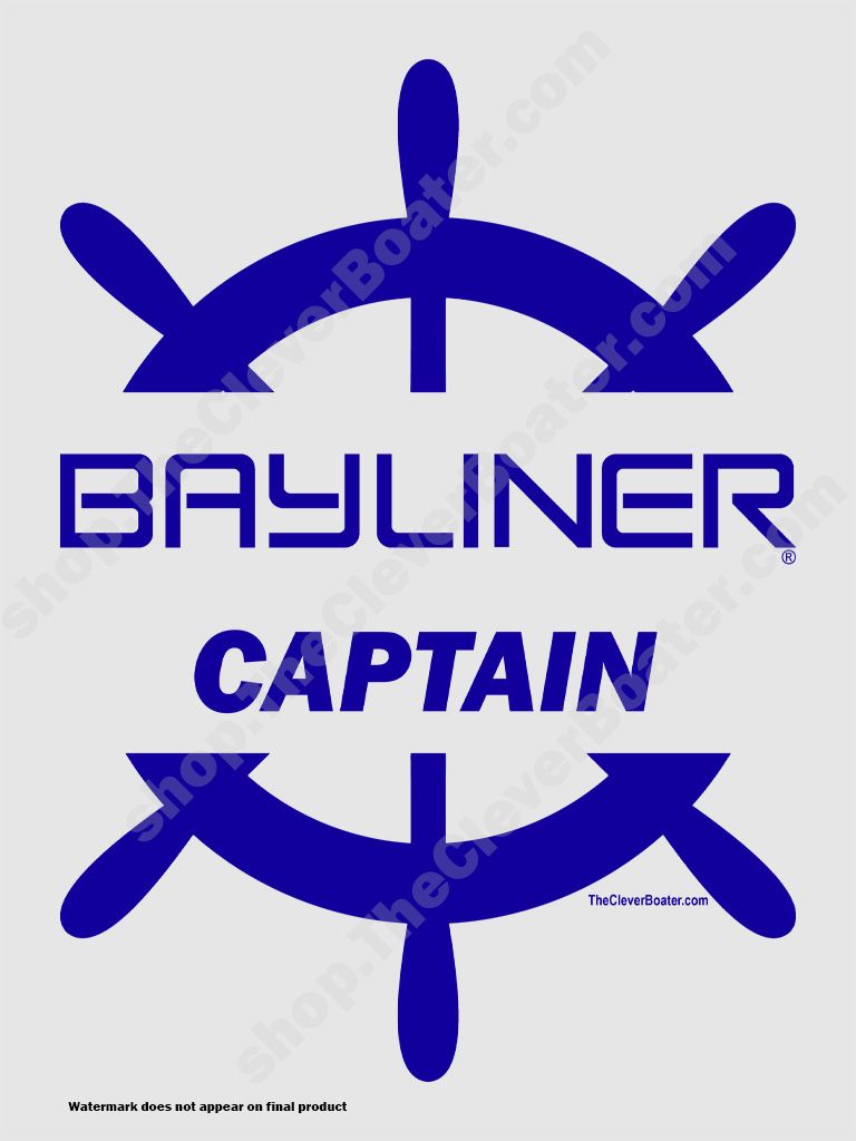 Bayliner Captain - T-Shirt - Light Shirt w/Blue Logo product image (2)