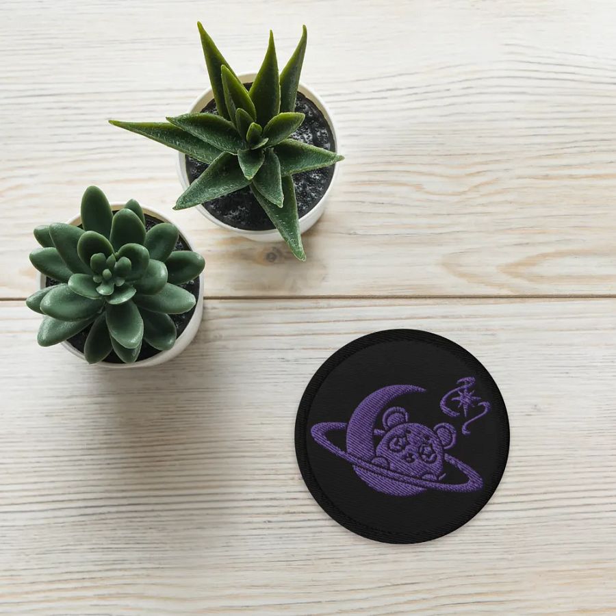 Lunar Panda Embroidered Patch product image (5)