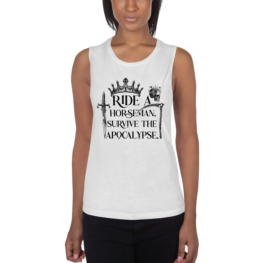 Ride a Horseman Bella+Canvas Women's Flowy Muscle Tank product image (47)