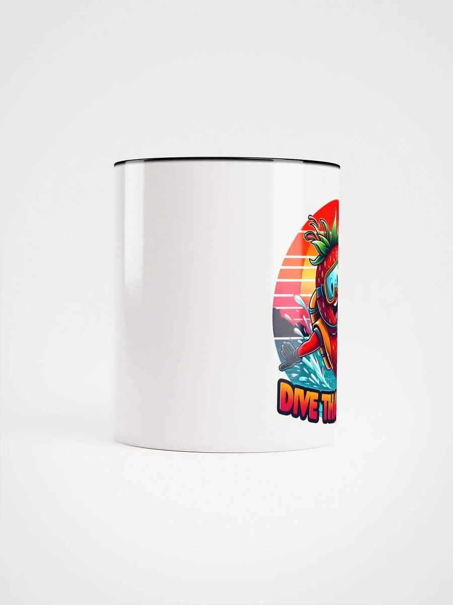 Splashy Strawberry Scuba Diver Mug product image (43)