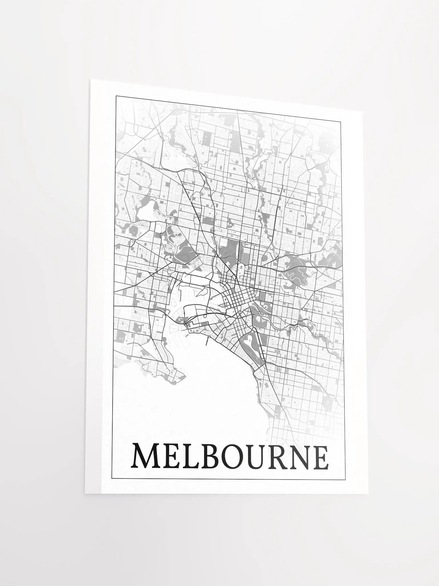 Melbourne, Australia, city map print product image (14)