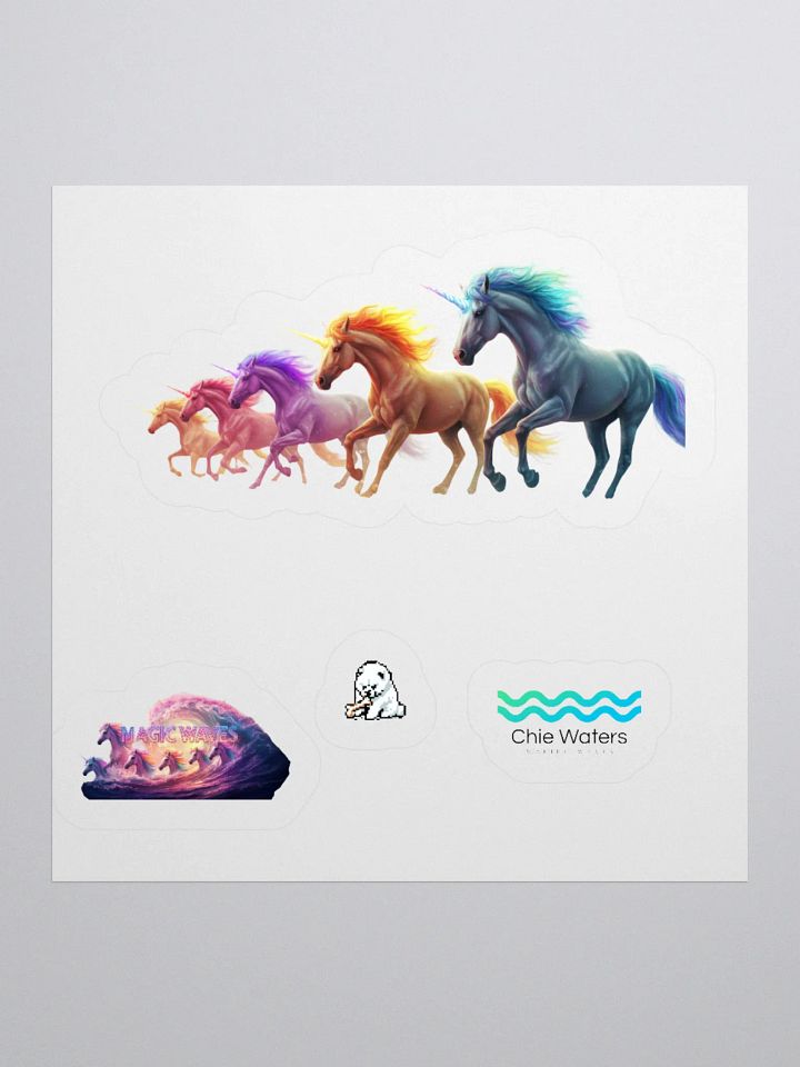 Fantastical Unicorns Kiss Cut Sticker Set product image (3)