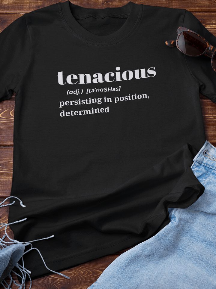 Tenacious Spirit Black T-Shirt product image (1)