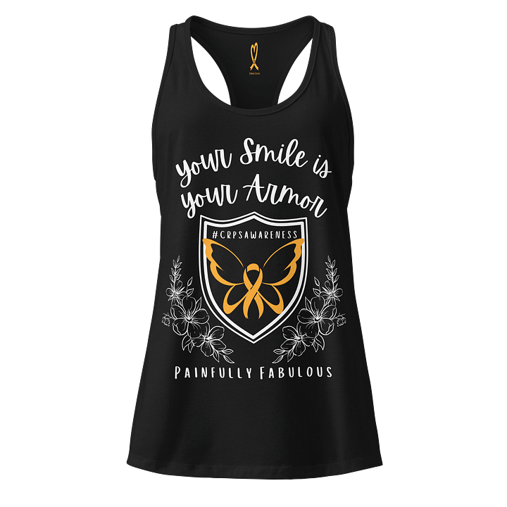Your Smile is Your Armor CRPS Awareness Racerback tank top (Women's) product image (1)