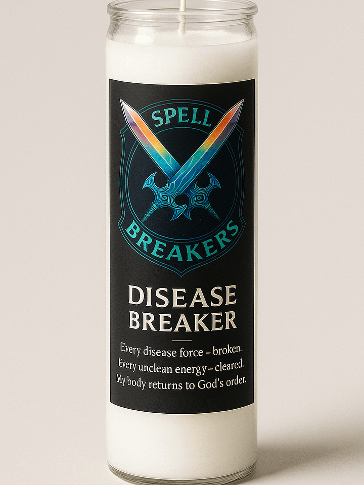 BREAKING DISEASE + UNCLEAN FORCES CANDLE product image (1)