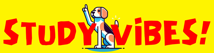 Digital Sticker / STUDY ViBES! / Doggy Fuka background ver. / Yellow product image (1)