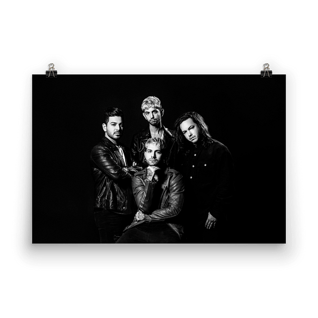 Fame on Fire Black and White Poster product image (1)