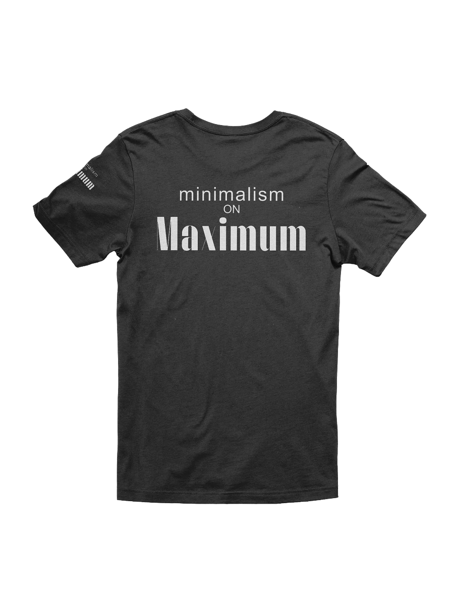 MOM - Minimalism On Maximum Label On Back T-Shirt product image (1)