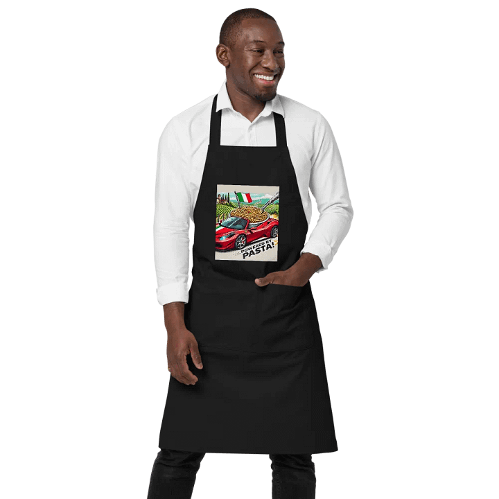 Pasta Powered Eco Apron - Italian Themed Merch product image (1)