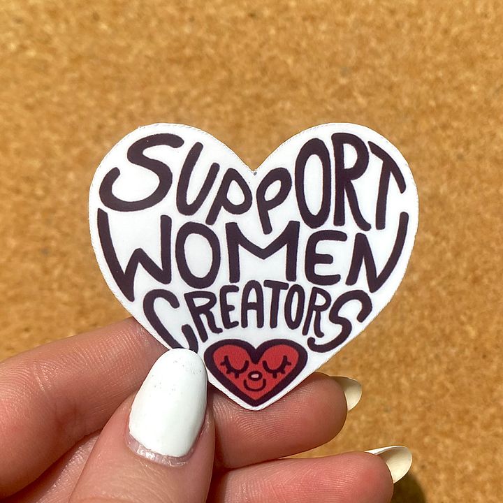 Support Women Creators Sticker product image (2)