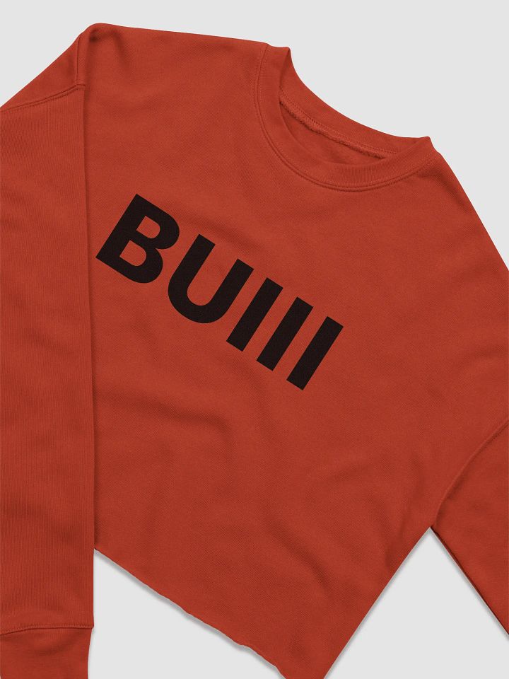 BUIII Originals Logo Women's Fleece Crop Sweatshirt product image (2)