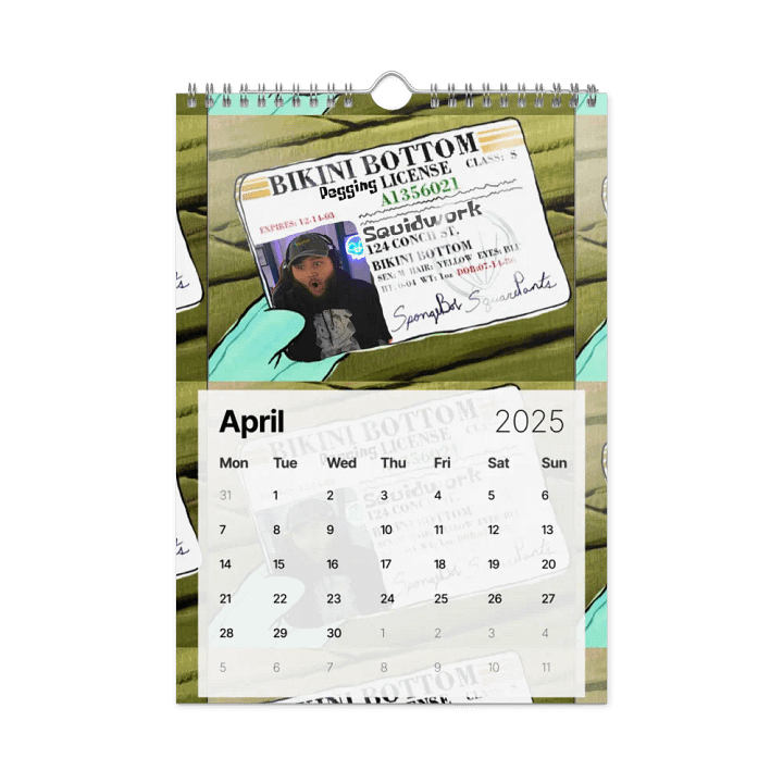 Squidwork 2025 Calendar product image (1)