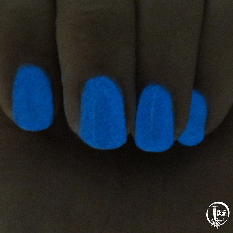NO FUTURE BUT THE SKY - Solar Blue to Purple Glow In The Dark Jelly Polish product image (4)