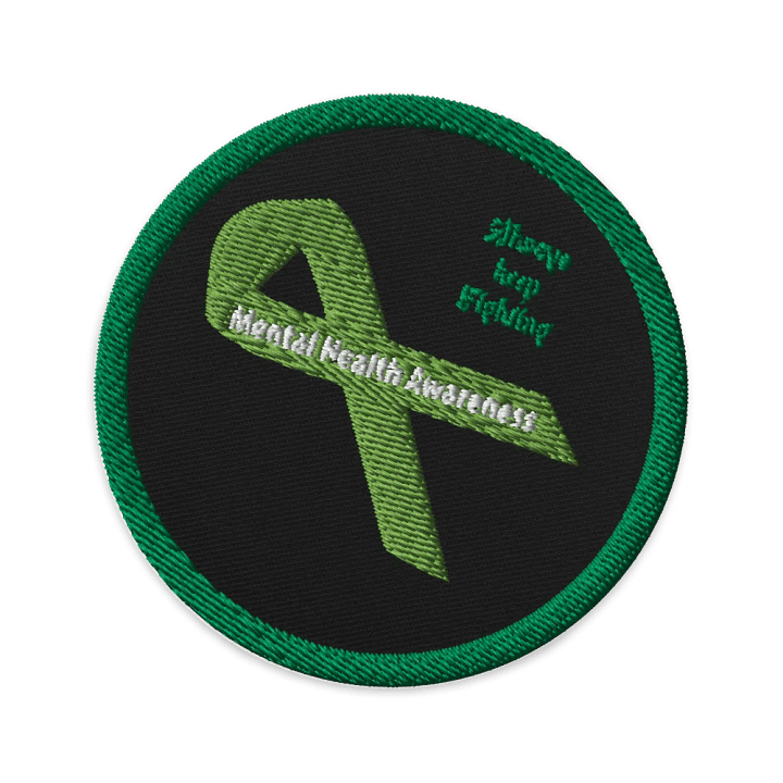 Mental Health Always Keep Fighting Ribbon Patch product image (1)