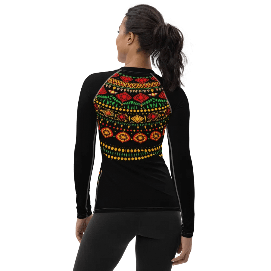 Black History Month Celebration Fashion Splendor Women's Rash Guard product image (2)