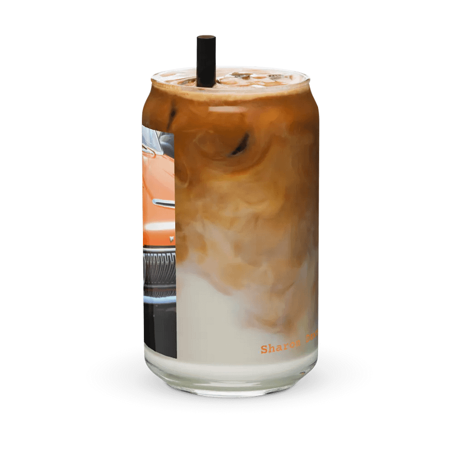 Orange Pop Vintage Car-Inspired Can-Shaped Glass product image (12)