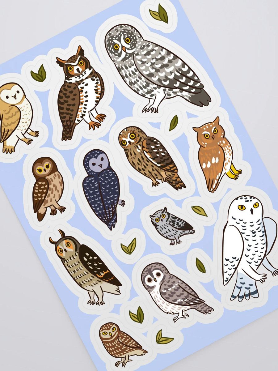 Whimsical Owl Collection Sticker Sheet product image (2)