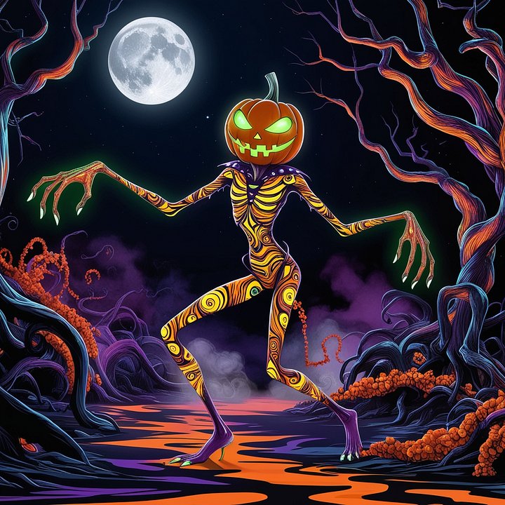 Halloween Scary vibrant design product image (1)