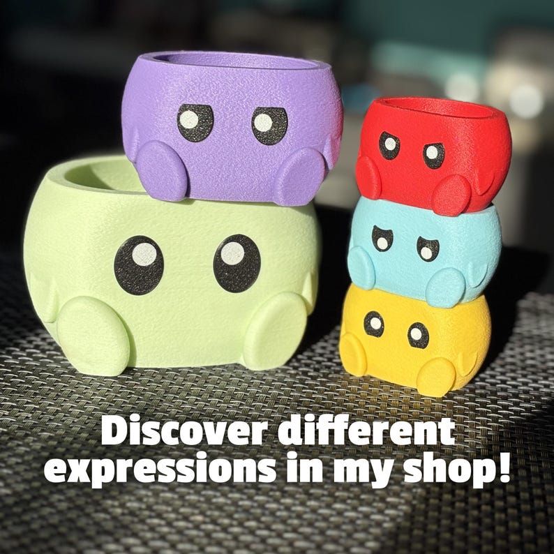 Cute Flower Pots with Expressions product image (6)