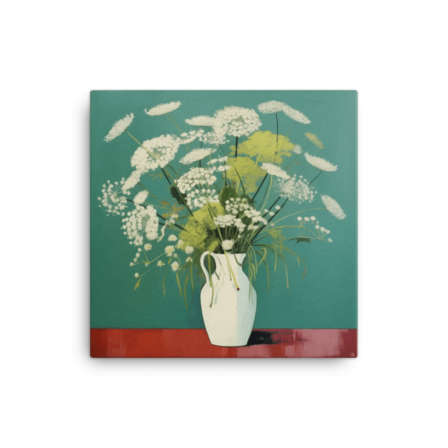 Art2401-58 Vase Flowers Still Life - Canvas Print - sm product image (1)