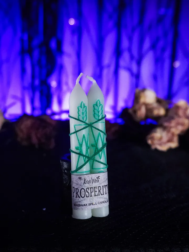 Prosperity Spell Candles (set of 2) product image (1)