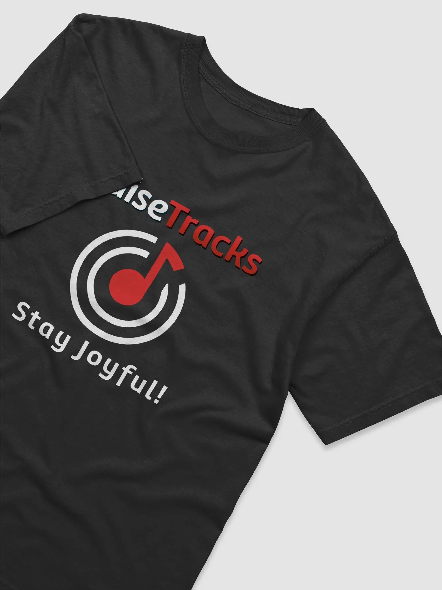 Stay Joyful PraiseTracks Logo Black T-Shirt product image (3)