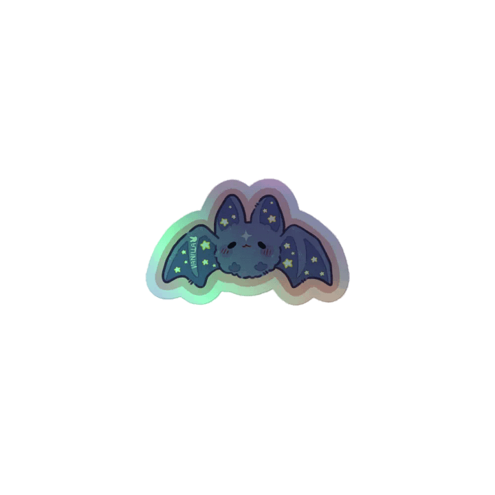 Bat sticker holographic product image (1)