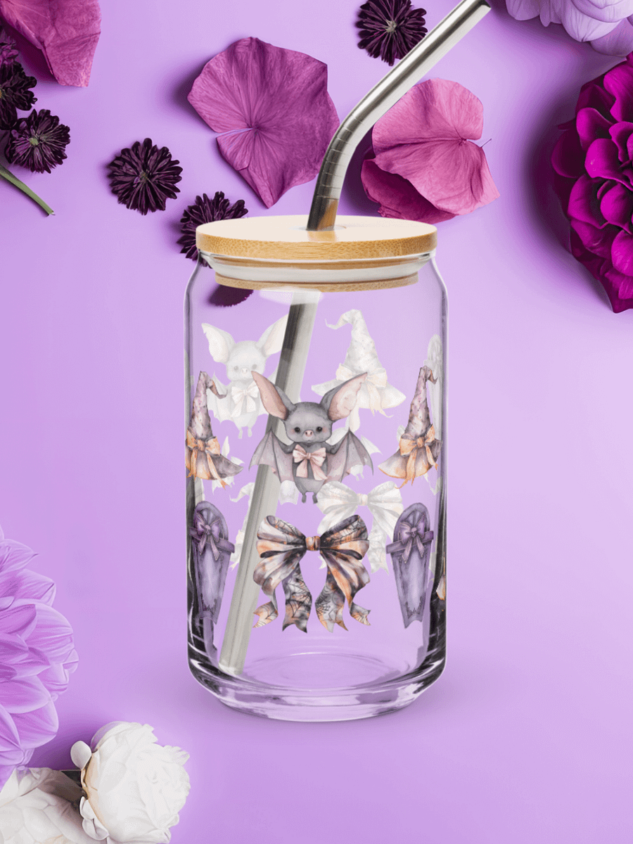 Bats & Bows Glass Tumbler product image (1)