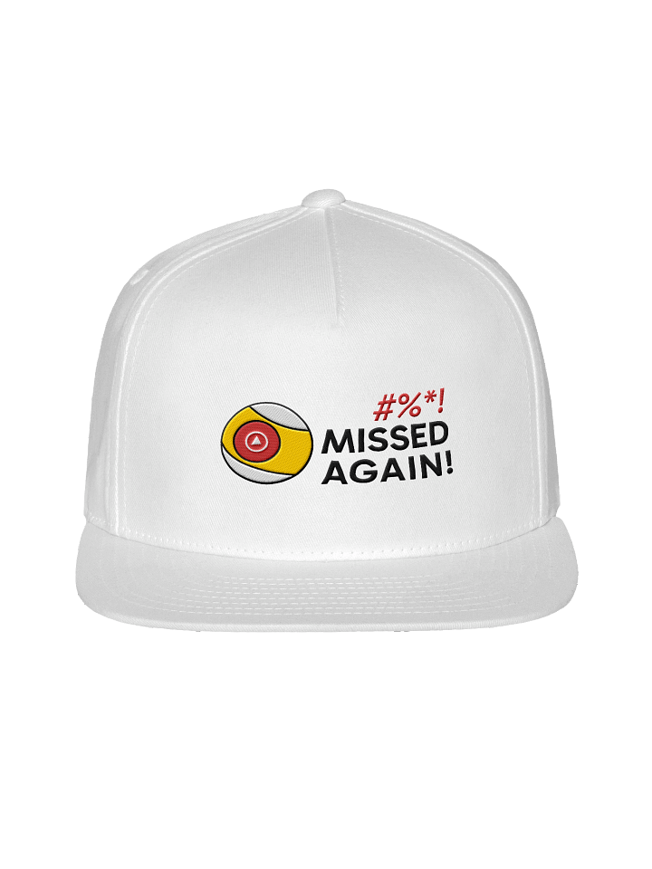 Missed Again! Logo Cap (Snapback - White) product image (1)