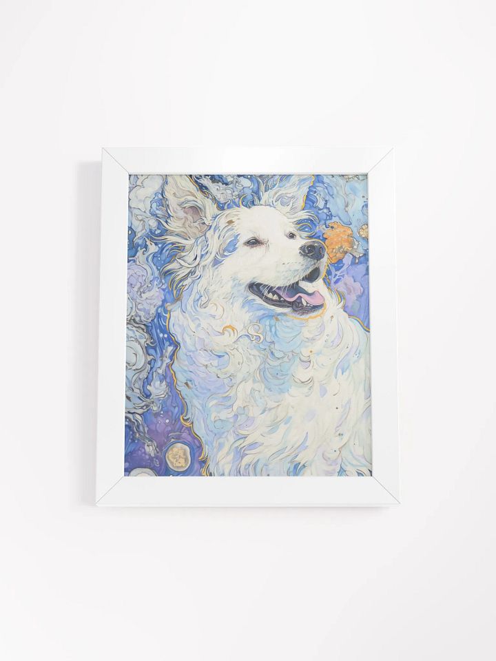 Whimsical Smiling Dog Framed Poster product image (1)