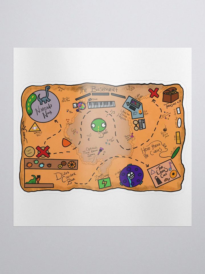 Basement Map Sticker product image (2)