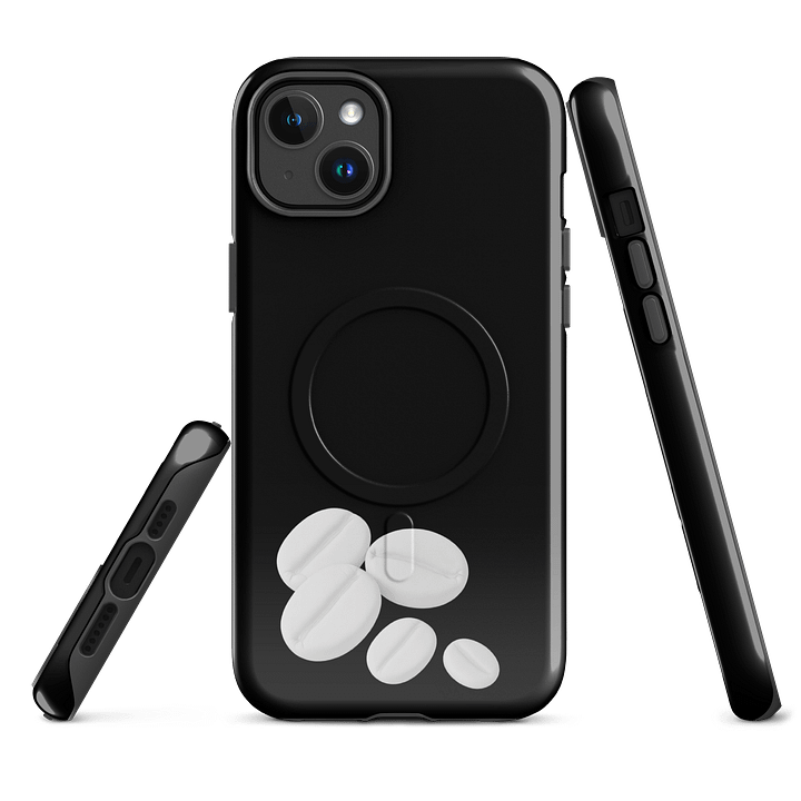 Black They Are Coffee Beans I Swear! White Coffee Beans MagSafe® Tough iPhone® Case product image (1)
