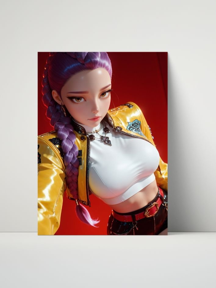 K-Pop Demon Hunters – Zoey • Mira • Rumi Trinity Collection – 8x10 Metal Print 3-Pack product image (1)