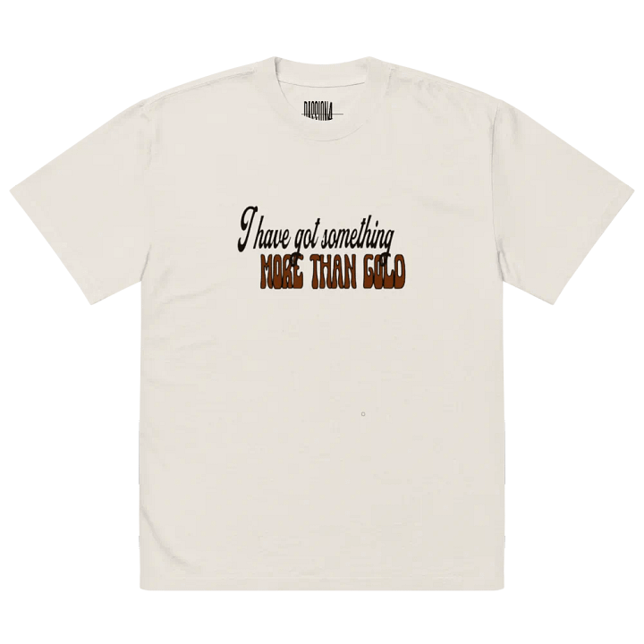 Jesus is more than gold oversize T-shirt product image (16)