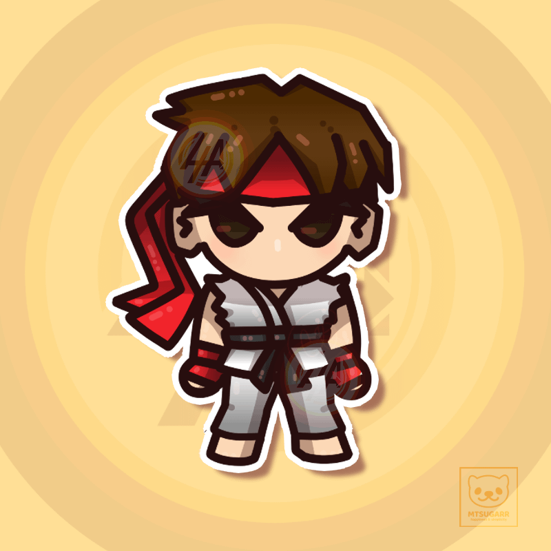 SF Ryu Sticker