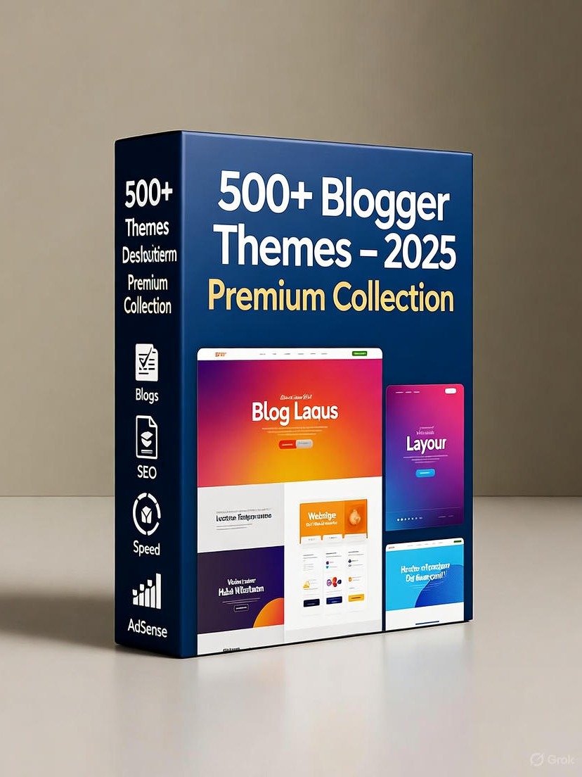 500+ Premium Blogger Themes – Responsive, SEO-Friendly & AdSense-Ready Templates product image (1)