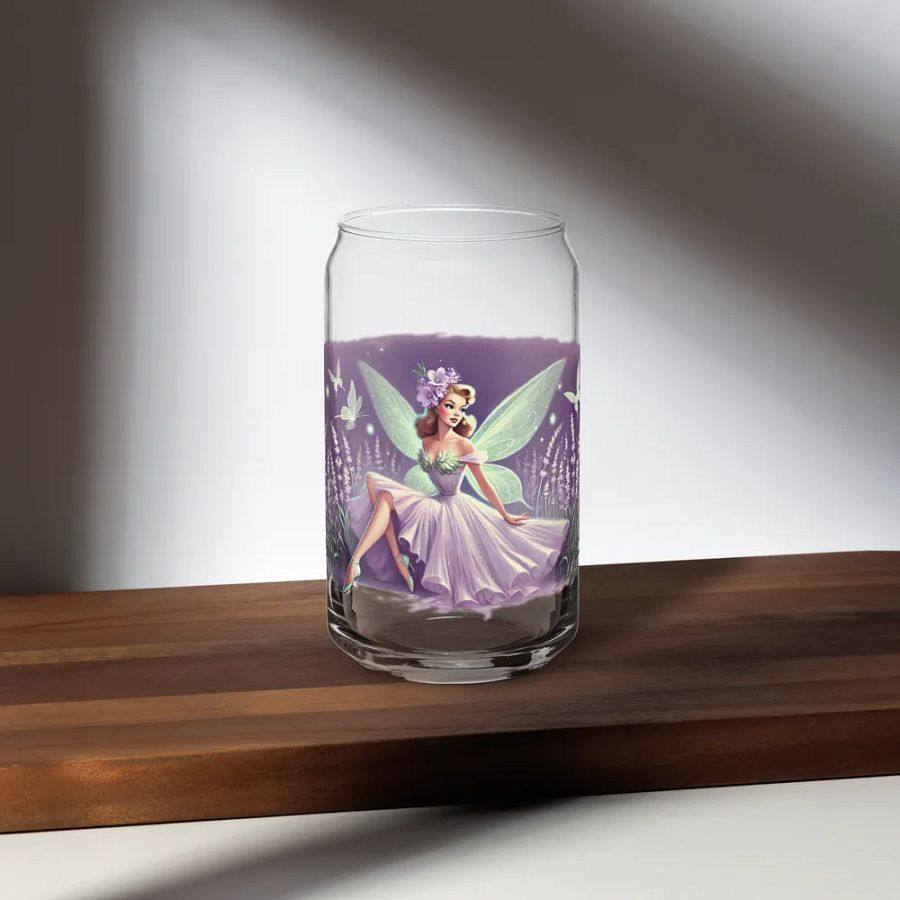 Lavender Fairy Can-Shaped Glass product image (35)