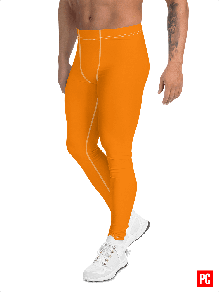 Plain Color Orange Leggings product image (4)