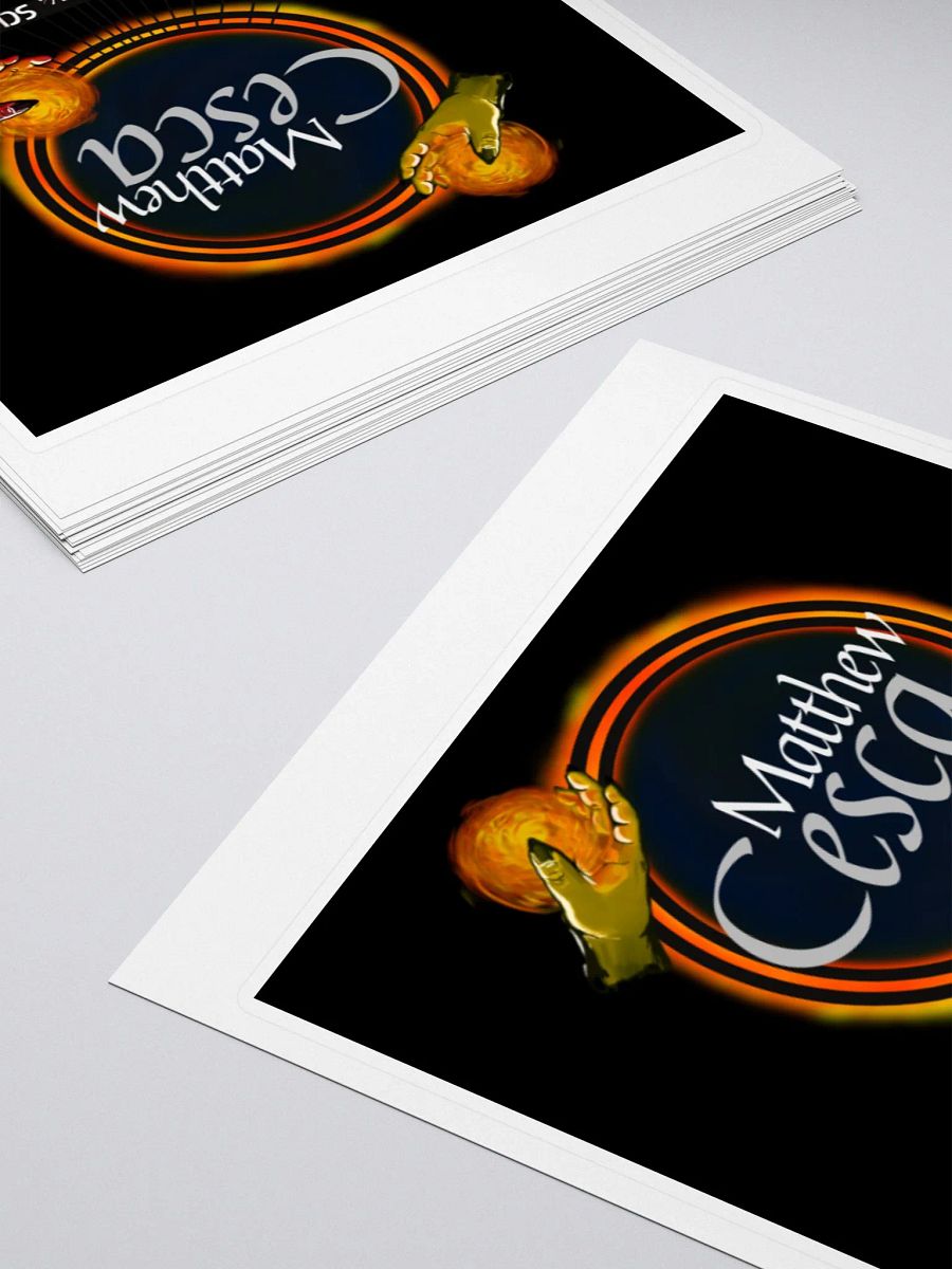 Matthew Cesca Black Author Logo Sticker product image (4)