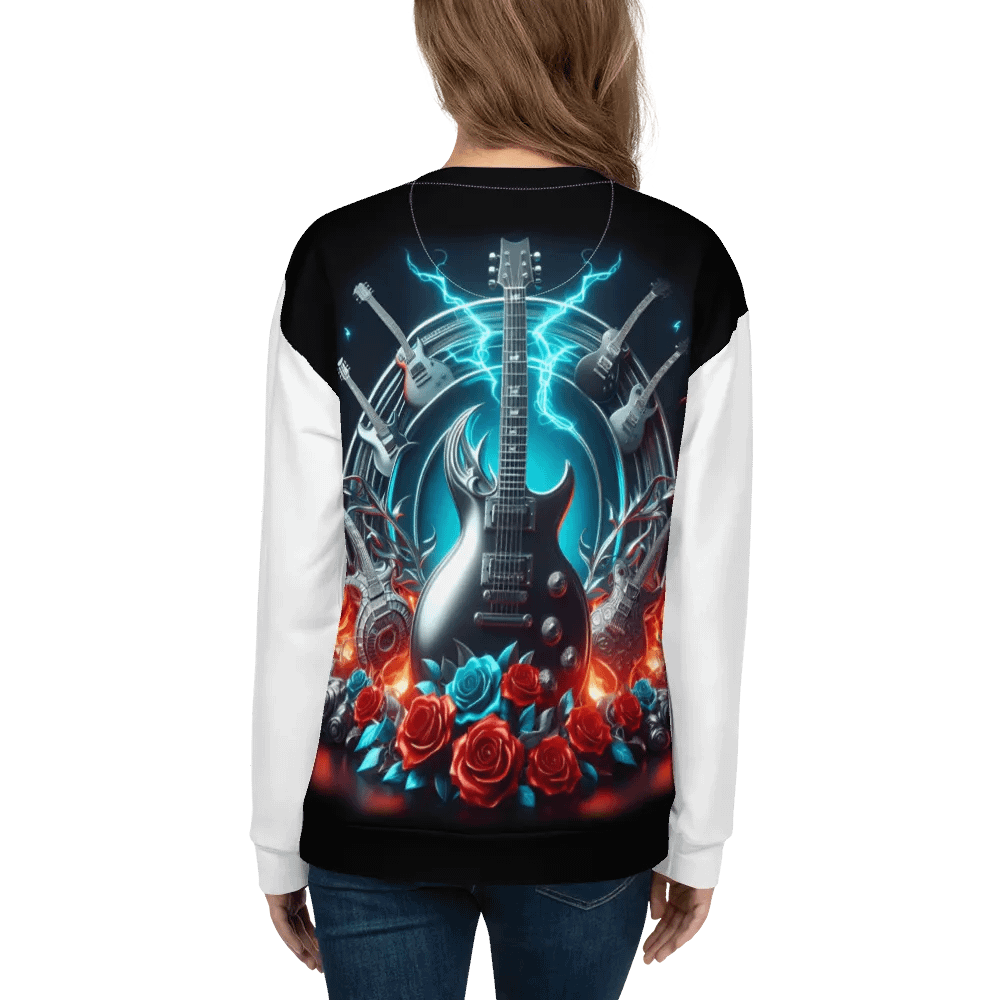 Electric Silver Lightning Guitars - Unisex Sweatshirt #15 product image (5)