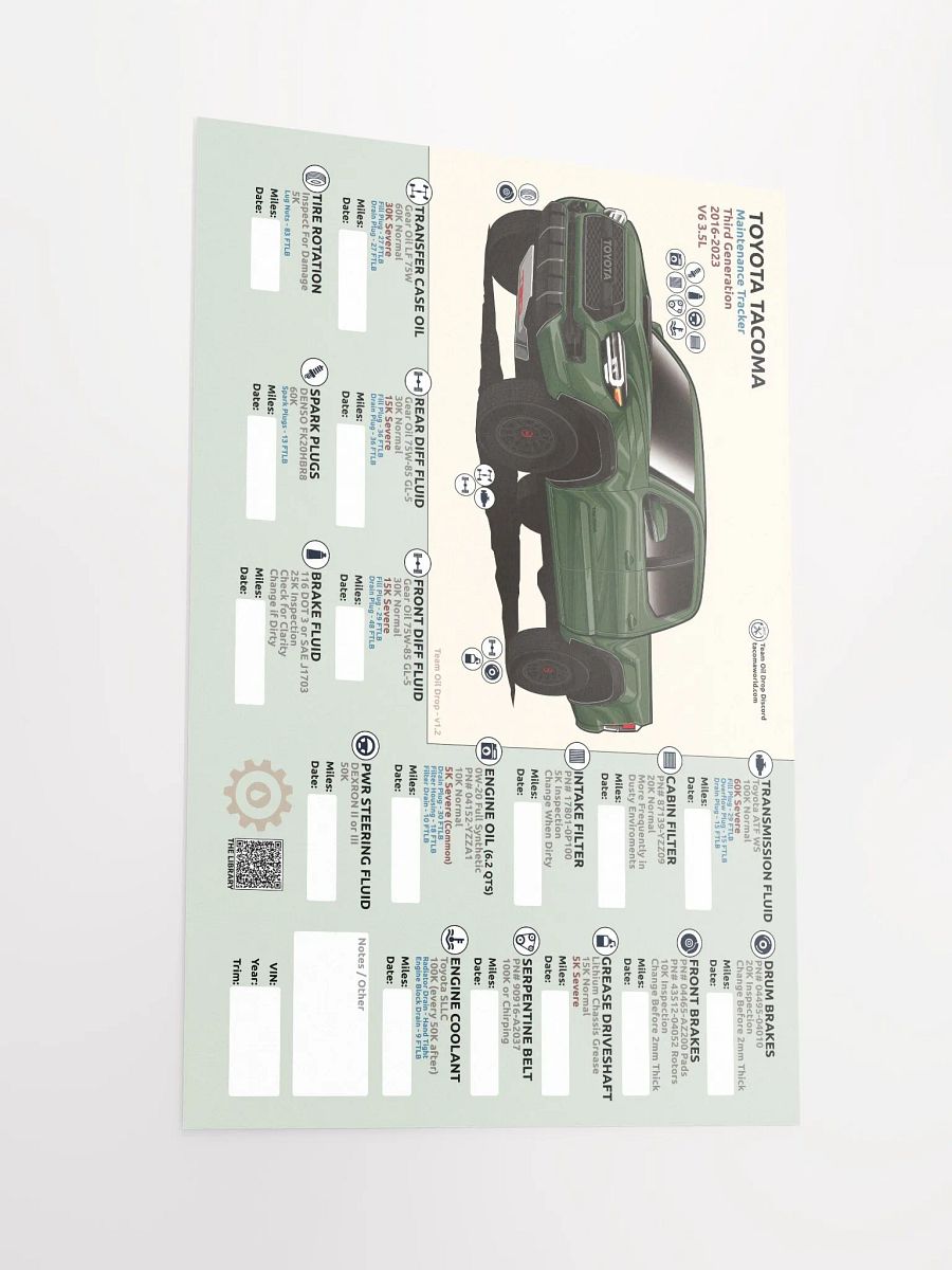 3RD GEN MAINTENANCE TRACKER V1.2 - Army product image (3)
