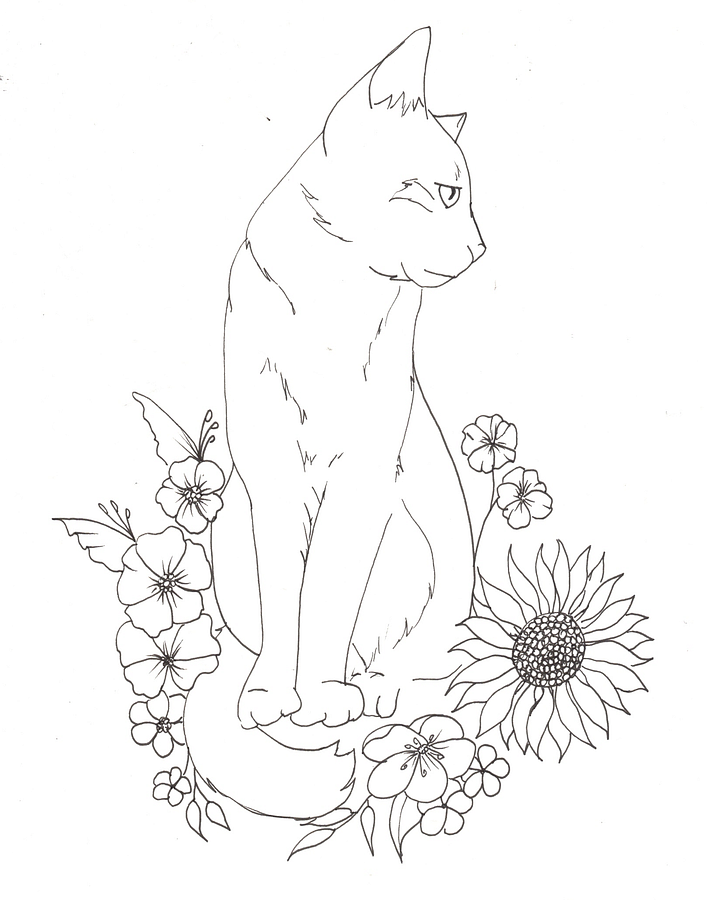 Meowers and Flowers Coloring Book product image (2)